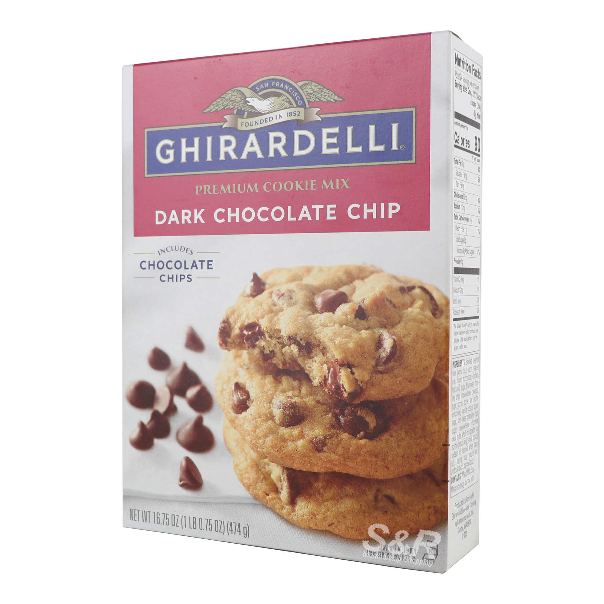 Ghirardelli Premium Cookie Mix Dark Chocolate Chip 474g